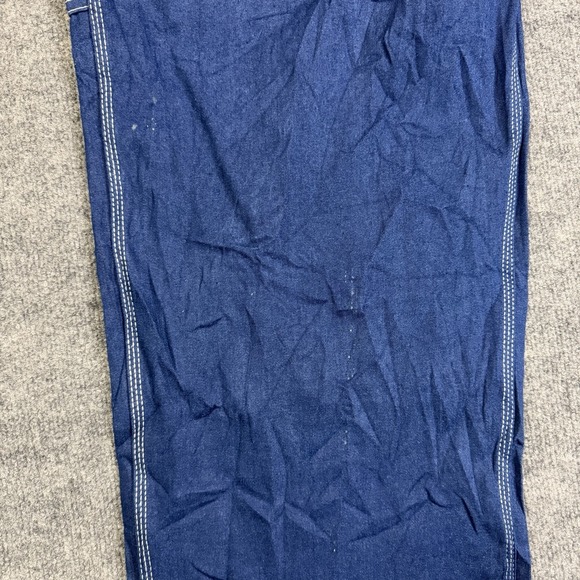 Liberty Bib Overalls Mens 52x32 Blue Denim Workwear Carpenter Utility Ranch - Picture 12 of 16